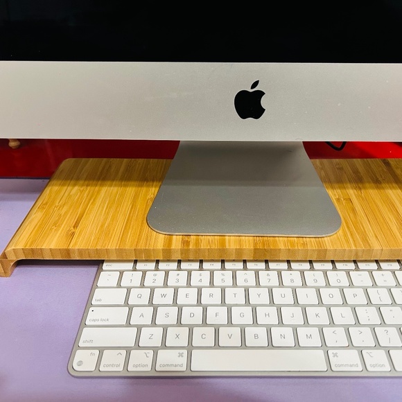 Bamboo Computer Stand/Base or Tray (with clearance for key board) - Picture 2 of 3